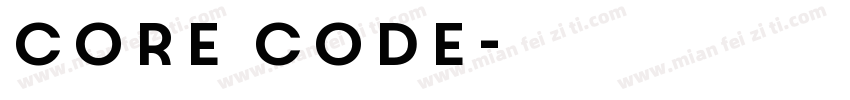core code字体转换